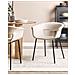 Set Di 2 Sedie Da Pranzo Tessuto Beige Elma - Foto miniatura 1