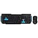 COMBODRILEW2 tastiera Mouse incluso RF Wireless QWERTY Spagnolo Nero, Blu - Foto miniatura 2