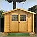 Casetta Garden Wooden Cottage A Doghe In Legno 270x270 Cm Con Finestre Monte Bianco - Foto miniatura 2
