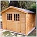 Casetta Garden Wooden Cottage A Doghe In Legno 270x270 Cm Con Finestre Monte Bianco - Foto miniatura 3