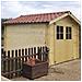 Casetta Garden Wooden Cottage A Doghe In Legno 270x270 Cm Con Finestre Monte Bianco - Foto miniatura 7