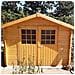 Casetta Garden Wooden Cottage A Doghe In Legno 270x270 Cm Con Finestre Monte Bianco - Foto miniatura 8