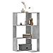 Libreria Angolare 3 Ripiani Grigio Cemento 50x50x102 Cm Legno - Foto miniatura 1