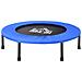 Trampolino Elastico Per Allenamento Con 30 Molle, In Acciaio, Plastica E Pp, Ø91x22.5 Cm, Nero E Blu - Foto miniatura 1