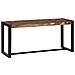 panchina Multicolore 100x35x45 cm Legno Massello di Recupero - Foto miniatura 3