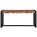 panchina Multicolore 100x35x45 cm Legno Massello di Recupero - Foto miniatura 4