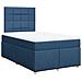 Giroletto a Molle con Materasso Blu 120x190 cm in Tessuto - Foto miniatura 3