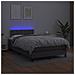 Giroletto Molle con Materasso e LED Grigio 120x200cm Similpelle - Foto miniatura 4
