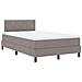 Letto Box Spring con Materasso Taupe 120x190 cm Tessuto - Foto miniatura 3