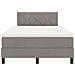 Letto Box Spring con Materasso Taupe 120x190 cm Tessuto - Foto miniatura 8