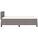 Letto Box Spring con Materasso Taupe 120x190 cm Tessuto - Foto miniatura 9