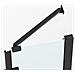 Box Doccia Angolare 80x80 Cm Apertura Due Ante Battenti H200 Cm Cristalli Trasparente 6 Mm Profilo Nero Opaco Gioia - Foto miniatura 4
