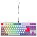 Tastiera USB CXK4V2RGBTKLRETRORUS  per Gaming (Layout Inglese US) Colore Grigio - Foto miniatura 1