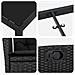 Set da Pranzo per Giardino 3 pcs Nero polyrattan - Foto miniatura 9