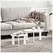 Tavolino da salotto 2 pcs Bianco 47.5 x 47.5 x 27 cm - Foto miniatura 2