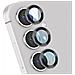 Vetro Temperato Per Fotocamera Per Samsung Galaxy S25 Plus Cornice In Alluminio Antiriflesso, Argento - Foto miniatura 1