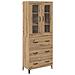 Credenza con cassetto Rovere artigianale 69,5 x 34 x 180 cm - Foto miniatura 1