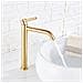 Rubinetto per lavabo da bagno, Blackswan, tipo M141, modello oro lucido, misura 30,7 cm - Foto miniatura 3
