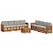 Set divani con cuscino 9 pcs Grigio Naturale e Chiaro - Foto miniatura 1