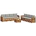 Set divani con cuscino 9 pcs Grigio Naturale e Chiaro - Foto miniatura 3