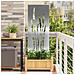 Schermo per privacy in giardino Floreale Argento 50 x 140 cm - Foto miniatura 2
