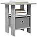 Comodino 2 pcs Grigio cemento 41 x 40 x 45 cm Legno multistrato - Foto miniatura 3