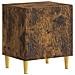 Comodino Rovere Fumo 43 x 34,5 x 50 cm Legno ingegnerizzato - Foto miniatura 1