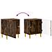 Comodino Rovere Fumo 43 x 34,5 x 50 cm Legno ingegnerizzato - Foto miniatura 8