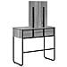 Tavolo da Trucco con lo scaffale Sonoma grigio 81 x 40 x 131 cm - Foto miniatura 6