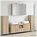 Set di mobili per il bagno 6 pcs Rovere Sonoma - Foto miniatura 4