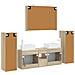 Set di mobili per il bagno 6 pcs Rovere Sonoma - Foto miniatura 9