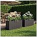 Vaso da giardino 2 pz Nero 100 x 30 x 49 cm - Foto miniatura 2