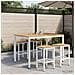 Tavolo Bar da Giardino Bianco 110 x 108,5 x 105 cm - Foto miniatura 2