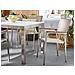 Set Tavolo E Sedie Da Giardino - In Vetro Temperato Nero E Fibra Tessile Beige - Tavolo 180 Con 6 Sedie - Grosseto - Foto miniatura 30