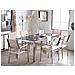 Set Tavolo E Sedie Da Giardino - In Vetro Temperato Nero E Fibra Tessile Beige - Tavolo 180 Con 6 Sedie - Grosseto - Foto miniatura 29