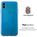 Custodia Compatibile Con Apple Iphone X / Xs In Turchese - Coperchio Protettivo In Silicone Tpu Flessibile Con Design Spazzolato - Foto miniatura 10