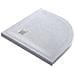 Piatto Doccia Mineral Marmo Resina Curvo Antiscivolo H3,5cm *** Misure : L90 X P90 X H3,5 Cm, Tinta : Bianco - Foto miniatura 1