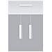 2 Light Staight Bar Drop Pendant White, Gu10 - Foto miniatura 3