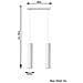 2 Light Staight Bar Drop Pendant White, Gu10 - Foto miniatura 4