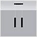 2 Light Staight Bar Drop Pendant White, Gu10 - Foto miniatura 5