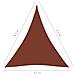 Parasole a Vela Oxford Triangolare 4,5x4,5x4,5 m Terracotta - Foto miniatura 6