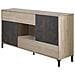 Credenza Waco, Buffet Da Soggiorno, Mobile Porta Tv, Madia Con Piedini Per Salotto, Armadio Moderno A 2 Ante, 151x41h80 Cm, Rovere E Ossido - Foto miniatura 14