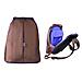LE bag Bronze Blue 12" 12" Zaino Marrone - Foto miniatura 1