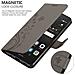 Cadorabo Custodia Compatibile Con Huawei P9 Lite In Grigio Fiore - Coperchio Protettivo In Design Floreale Con Chiusura Magnetica, Funzione Stand E Slot Per Carte - Foto miniatura 5