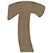 Lettera Maiuscola T In Legno Mdf Per La Decorazione - 8 Cm - Foto miniatura 1