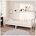 Divano Letto Con Materasso 90x200 Cm Bianco In Massello Di Pino - Foto miniatura 1