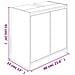 Armadietto Bagno Grigio Sonoma 60x33x61 Cm In Legno Multistrato - Foto miniatura 3