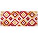 Tappeto Arredo Antiscivolo Camera Salotto Disegno Astratto Geometrico Avana By Suardi 115x175 Rosso - Foto miniatura 1