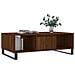 Tavolino Salotto Rovere Marrone 104x60x35 Cm Legno Multistrato - Foto miniatura 3