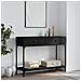 Tavolino Consolle Nero 100x34,5x75 Cm In Legno Multistrato - Foto miniatura 1